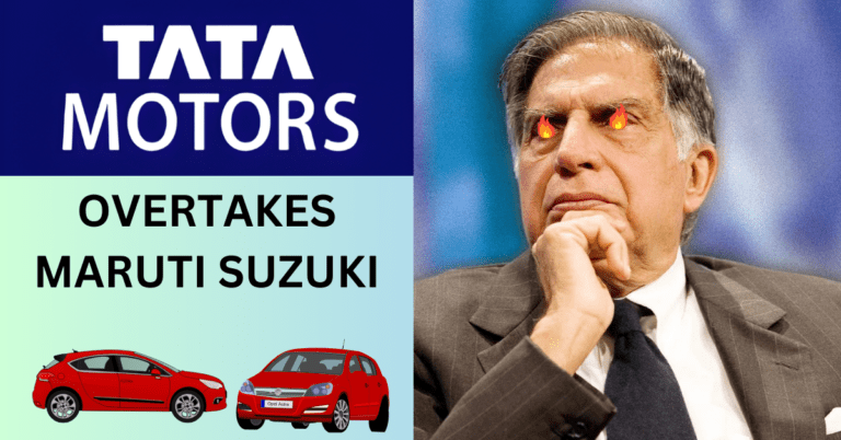 TATA OVERTAKES MARUTI SUZUKI